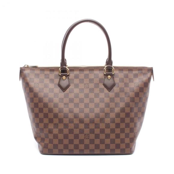 Louis Vuitton Saleya MM Tote Bag, Coated Canvas and Leather with Damier Finish, - Picture 1 of 6